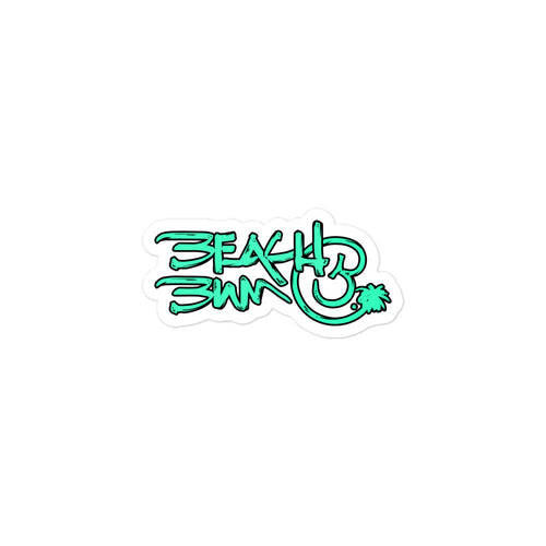 Official Beach Bum Bubble-free stickers- Compact Logo
