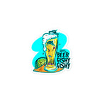 Official Beach Bum Bubble-free stickers- Beer Fishy Fishy