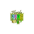 Official Beach Bum Bubble-free stickers- Florida Keys