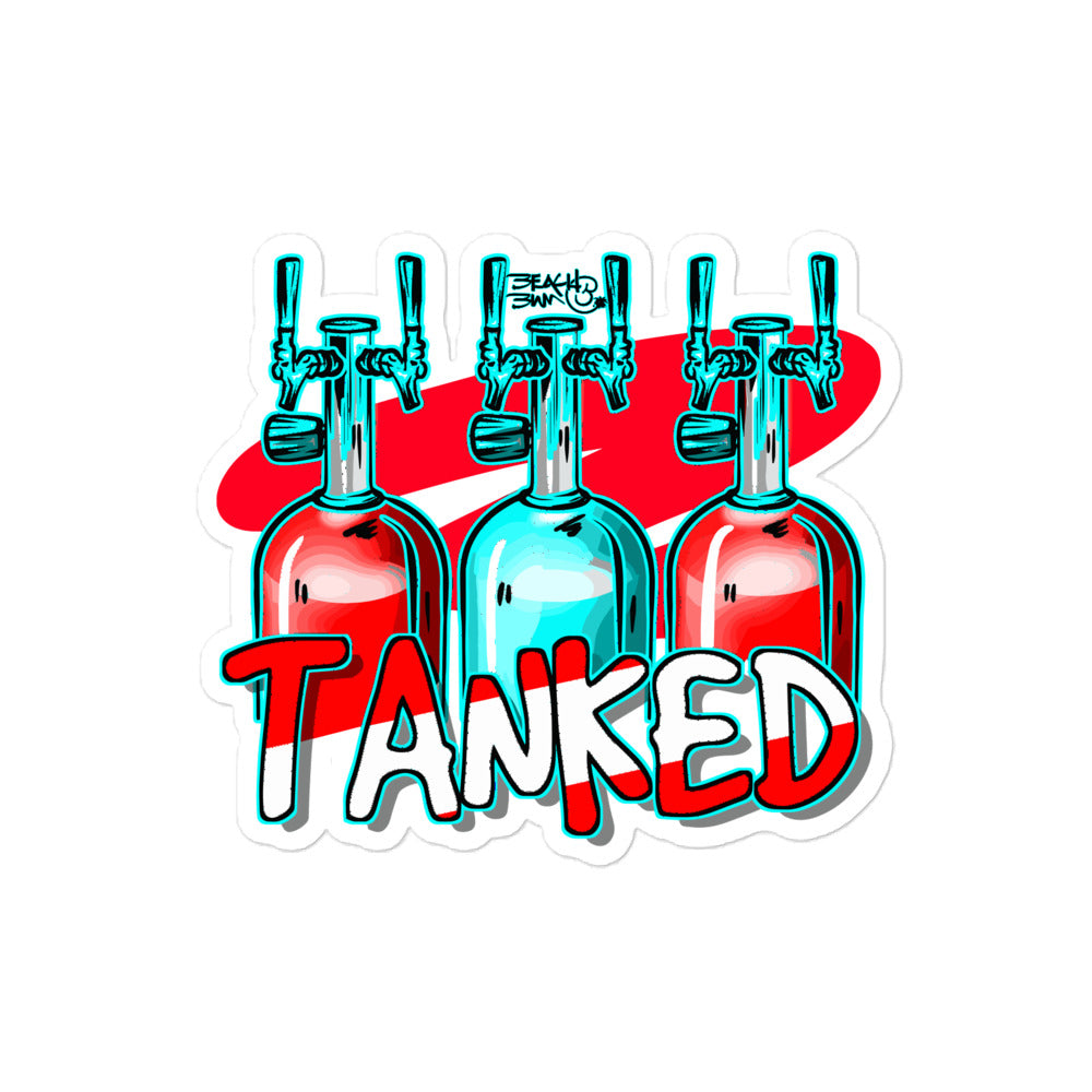 Official Beach Bum Bubble-free stickers- Tanked