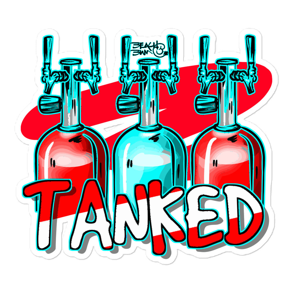 Official Beach Bum Bubble-free stickers- Tanked