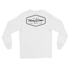 Official Beach Bum Men’s Long Sleeve Shirt- The Beach Badge (Art on Back)