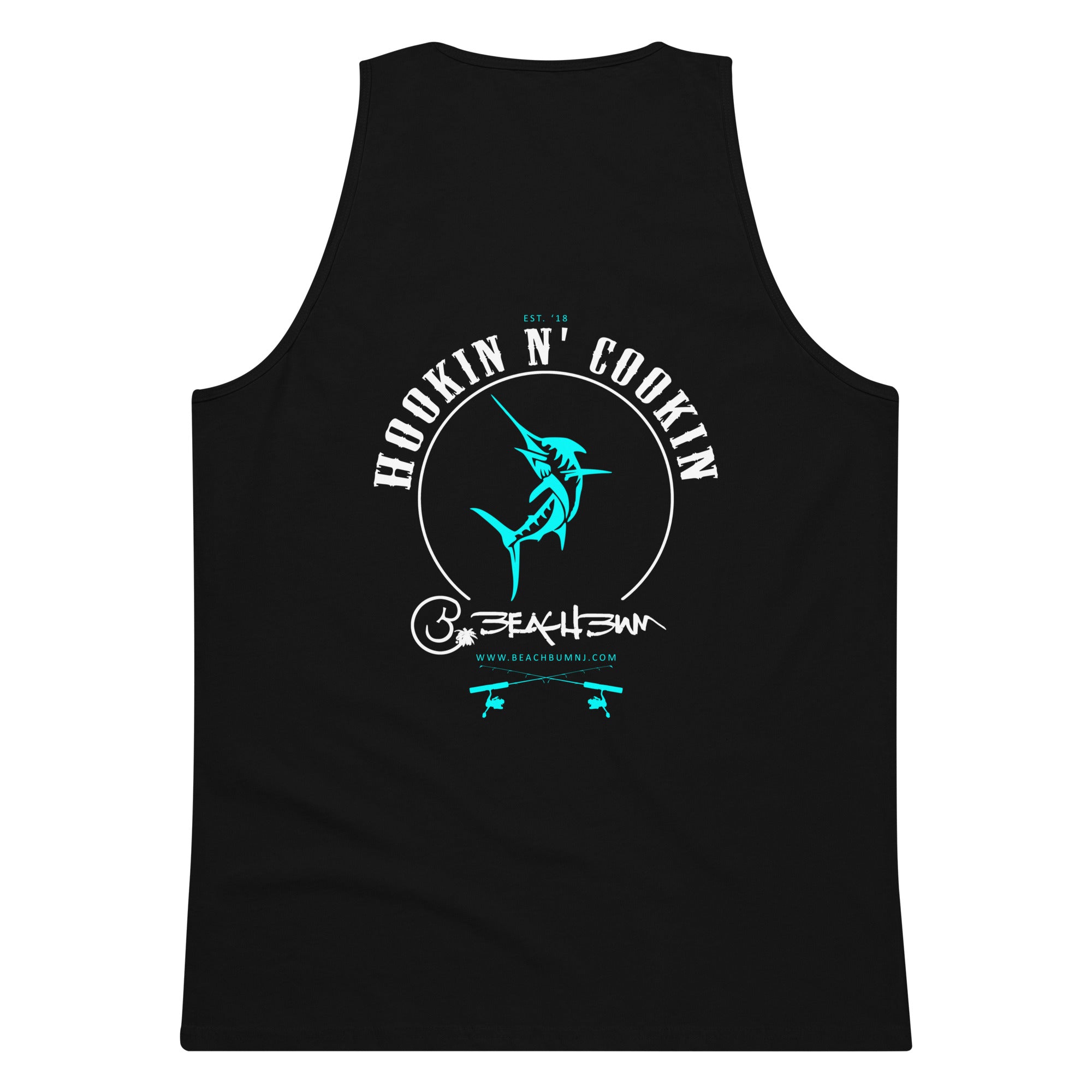 Official Beach Bum Tank- Hookin N' Cookin (Art on Back)