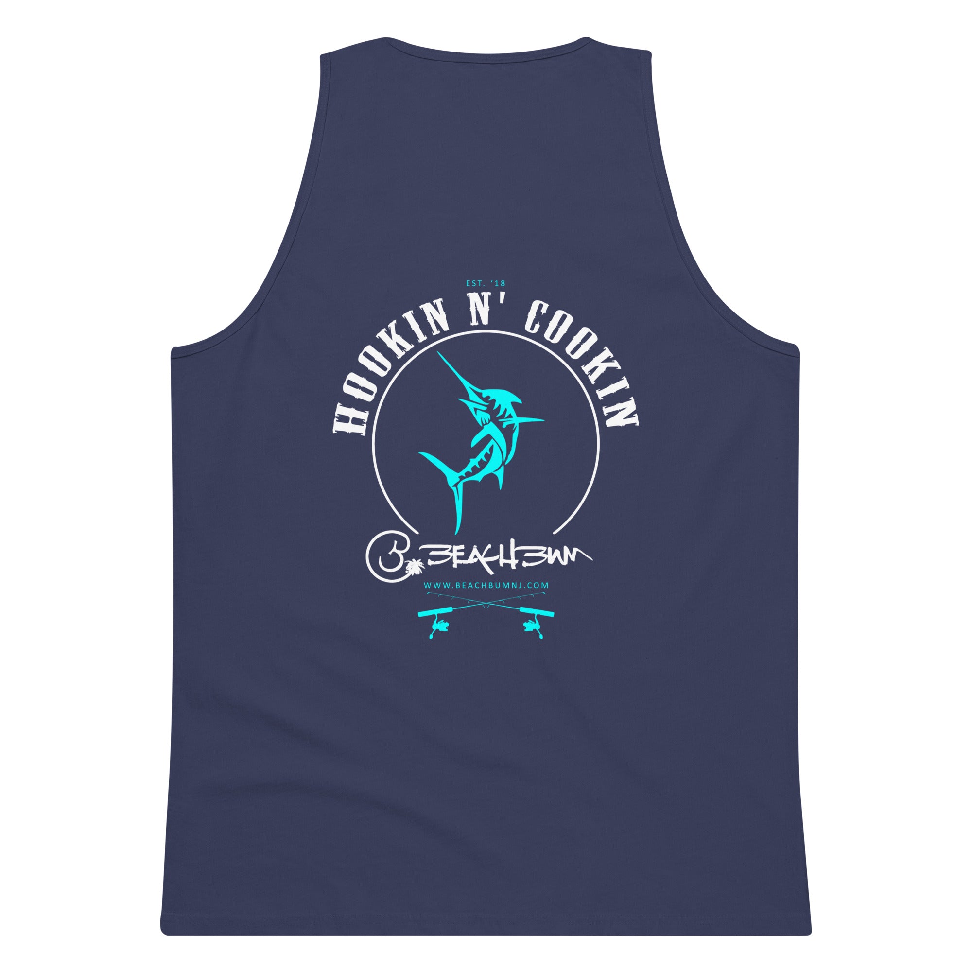 Official Beach Bum Tank- Hookin N' Cookin (Art on Back)