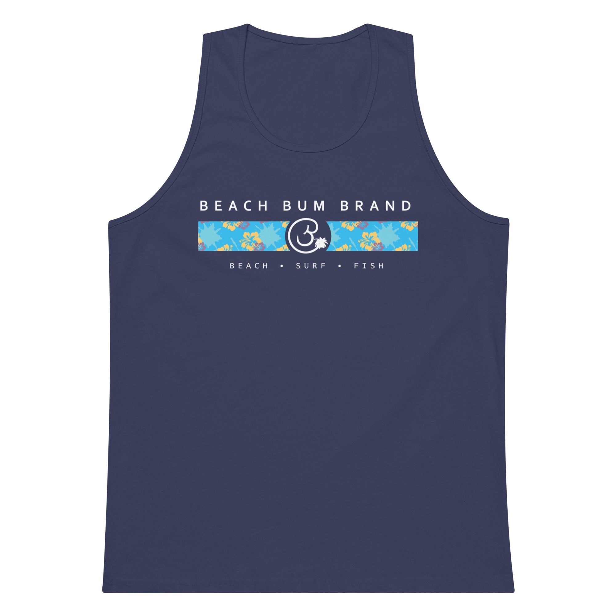 Official Beach Bum Tank- Blue Hibiskus
