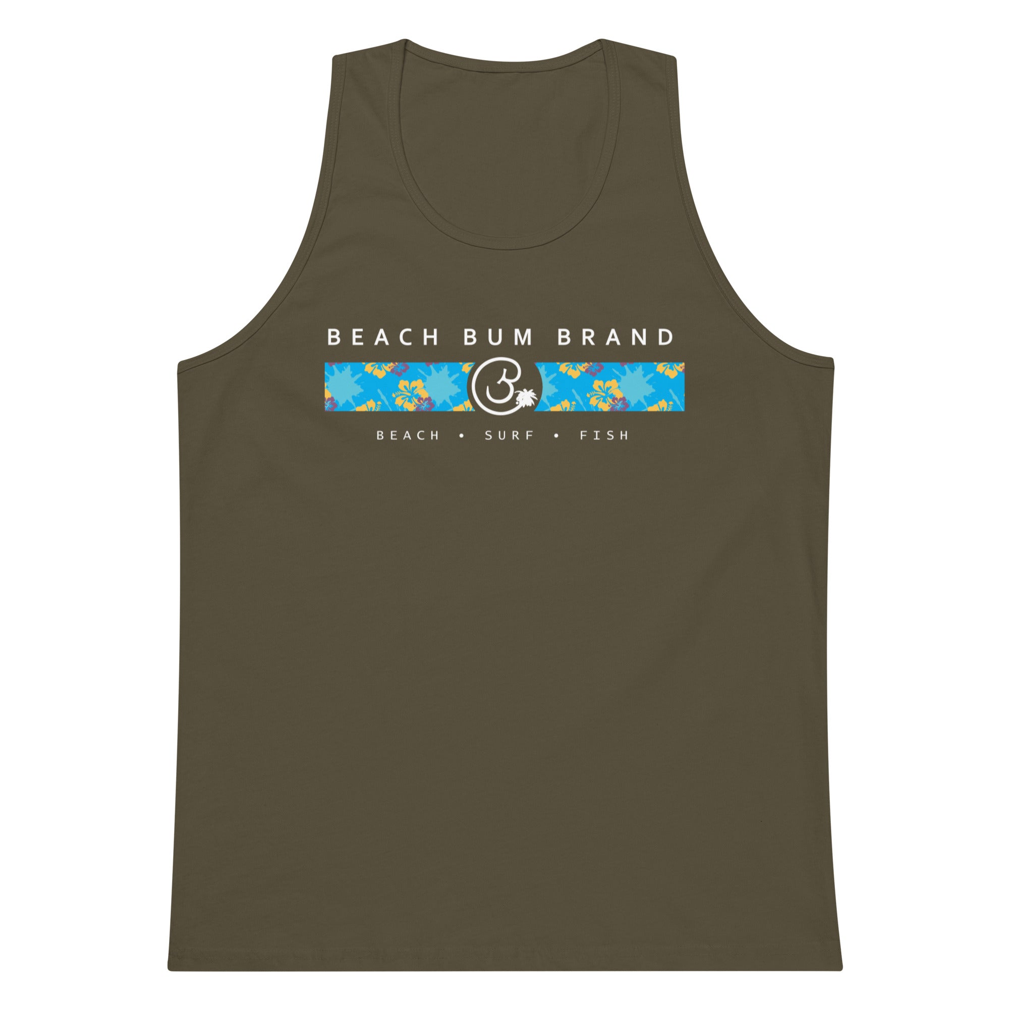 Official Beach Bum Tank- Blue Hibiskus