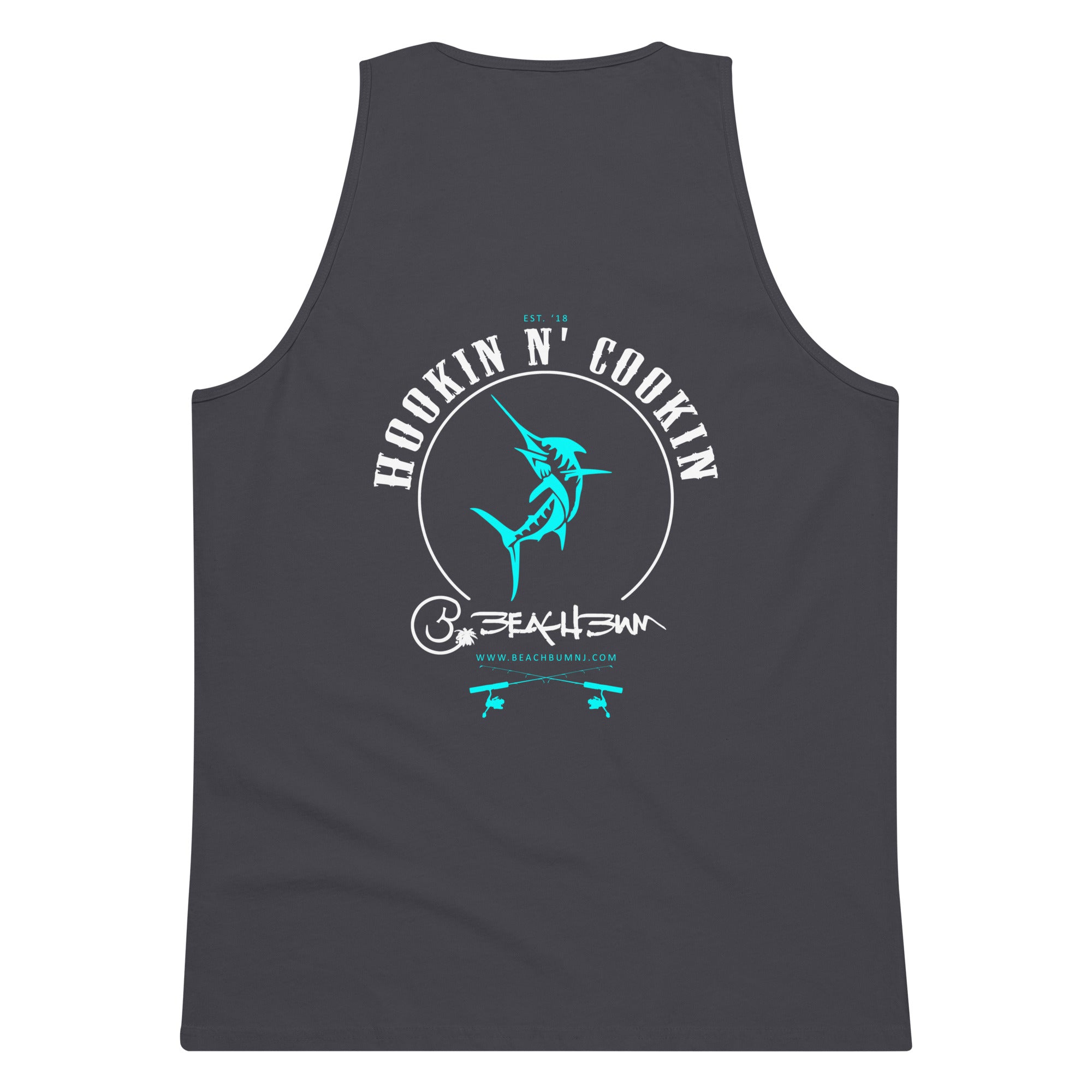 Official Beach Bum Tank- Hookin N' Cookin (Art on Back)