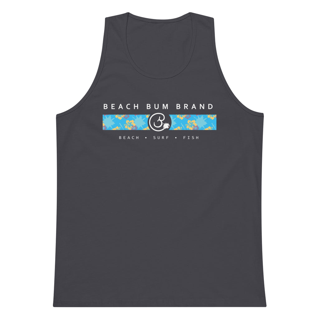 Official Beach Bum Tank- Blue Hibiskus