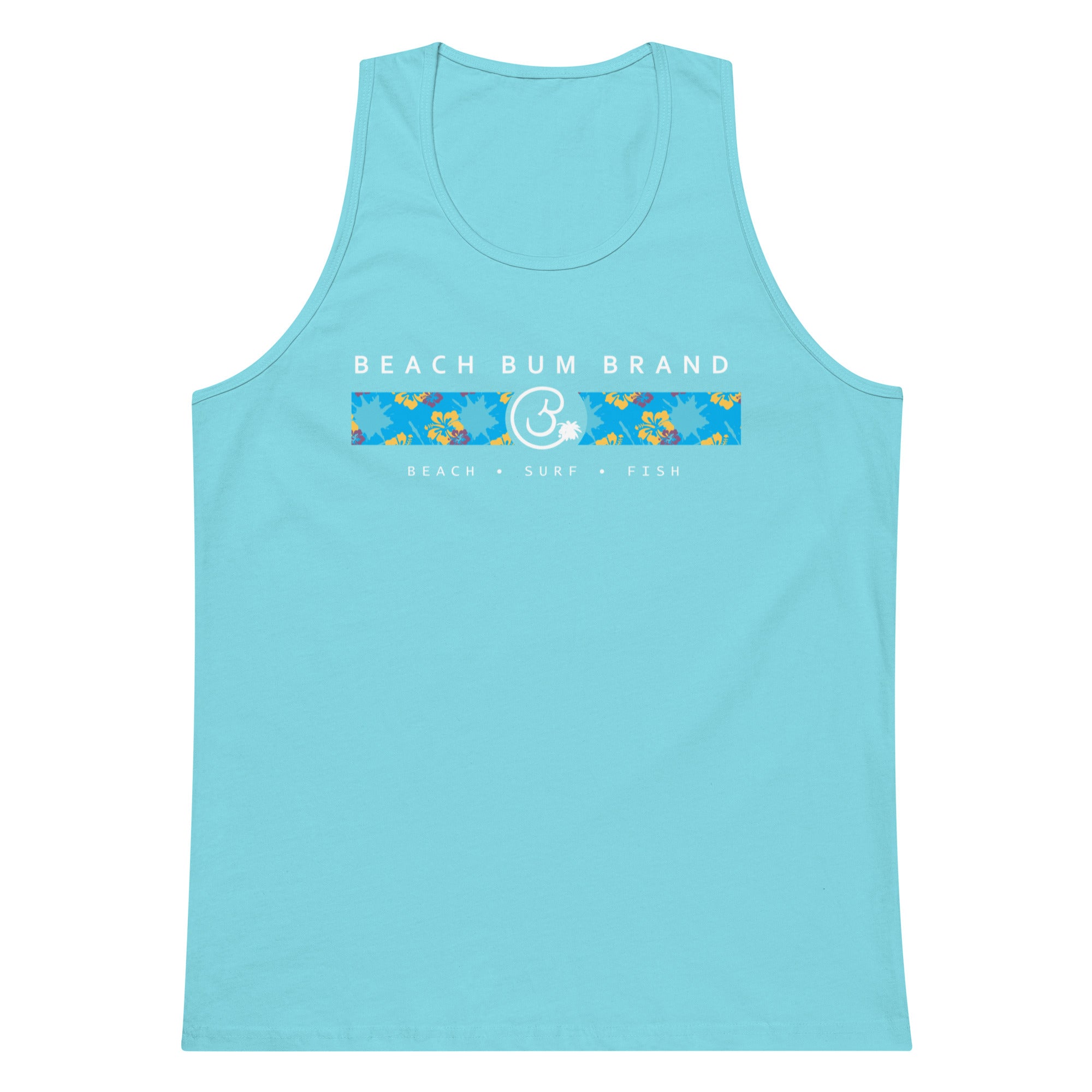 Official Beach Bum Tank- Blue Hibiskus