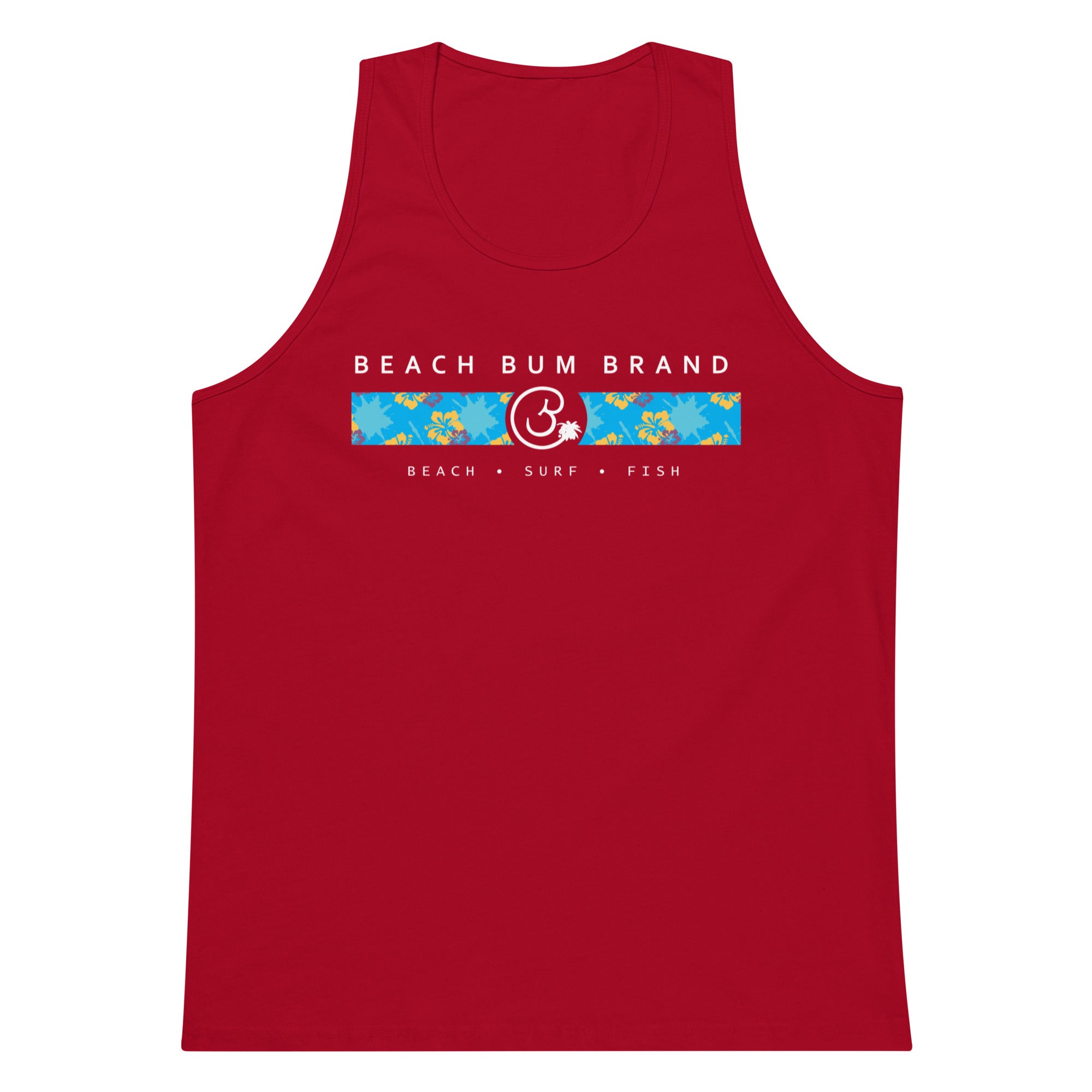 Official Beach Bum Tank- Blue Hibiskus