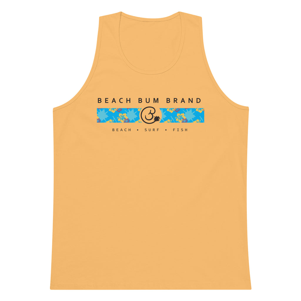 Official Beach Bum Tank- Blue Hibiskus