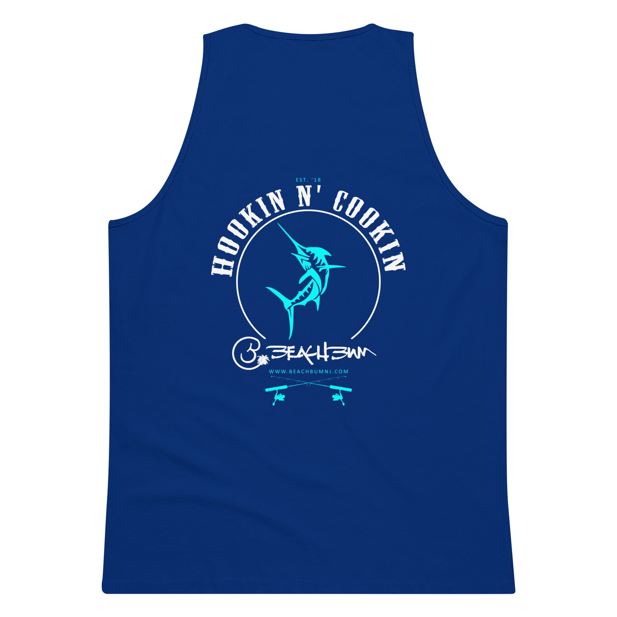 Official Beach Bum Tank- Hookin N' Cookin (Art on Back)