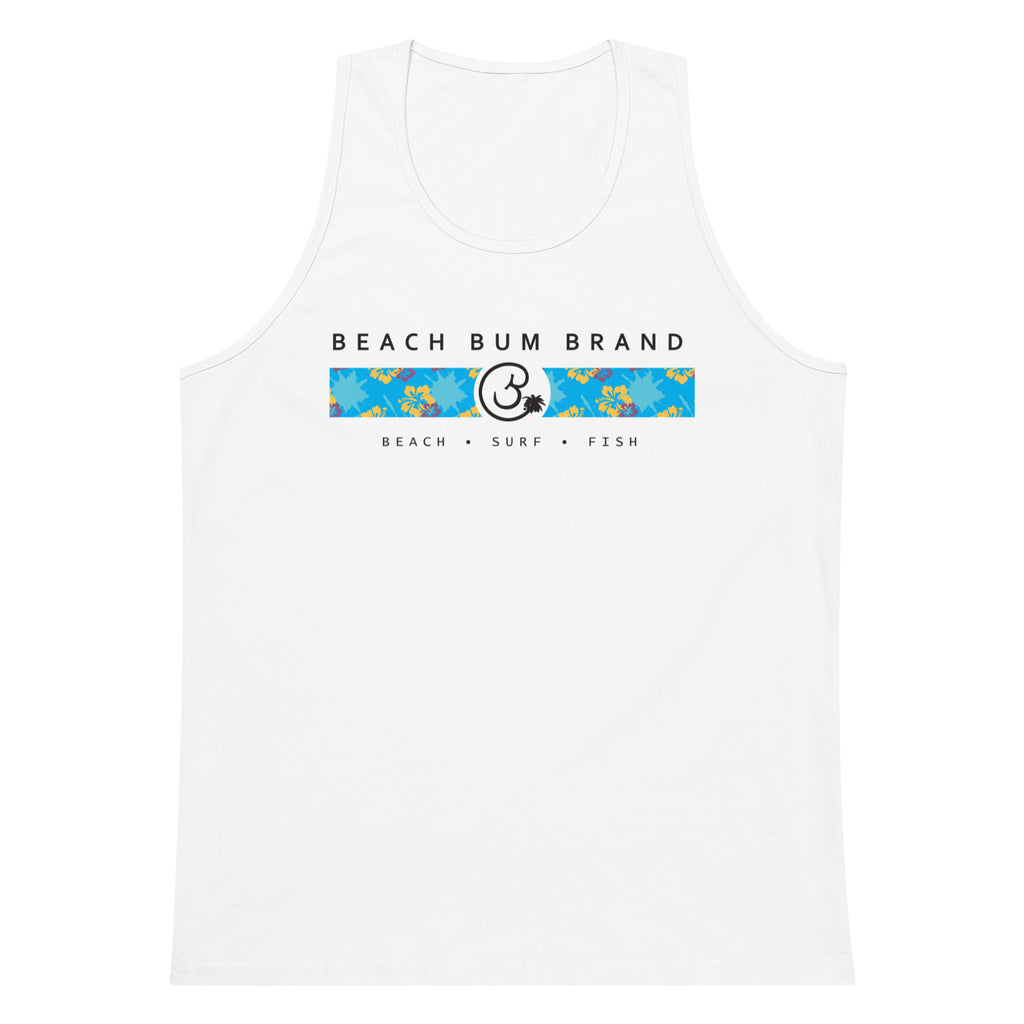 Official Beach Bum Tank- Blue Hibiskus
