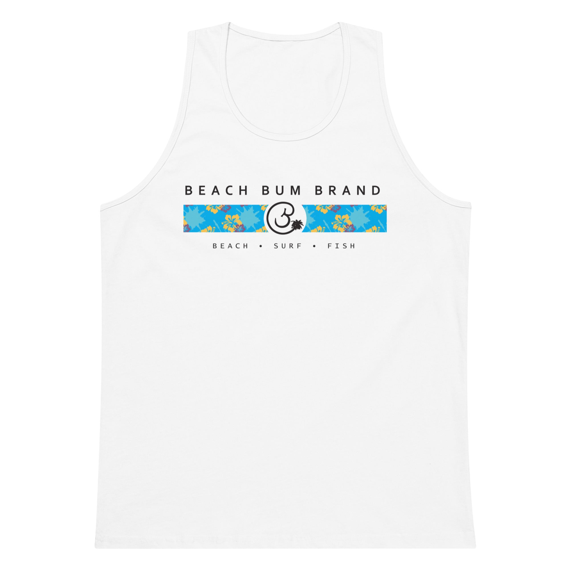Official Beach Bum Tank- Blue Hibiskus