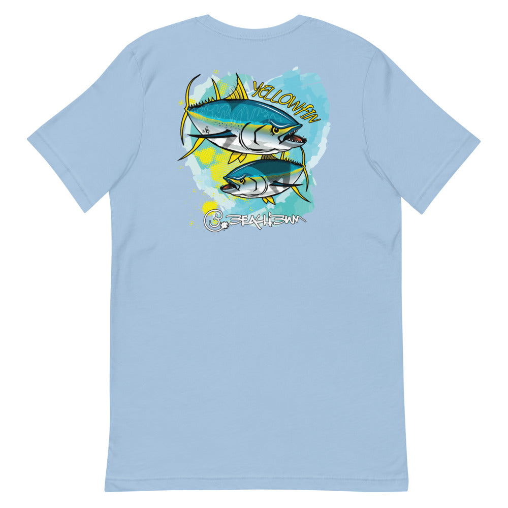 Official Beach Bum Short-Sleeve Unisex T-Shirt- Terrible Tuna (Art on Back)