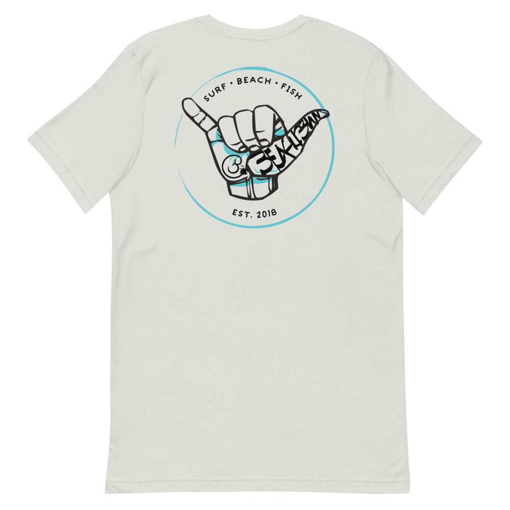 Official Beach Bum Short-Sleeve Unisex T-Shirt- Shaka (Art on Back)