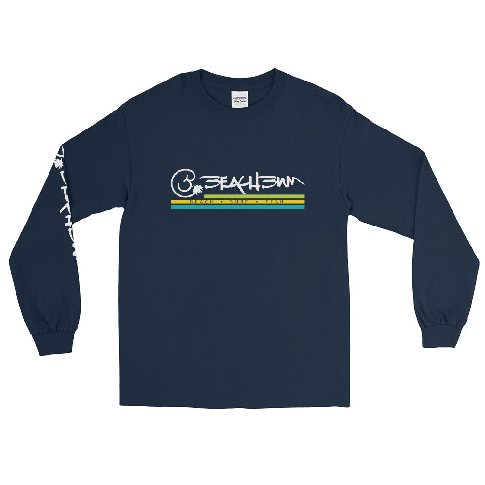 Official Beach Bum Men’s Long Sleeve Shirt- Beach • Surf • Fish