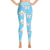 Official Beach Bum High Waist Yoga Leggings- Blue Lilly