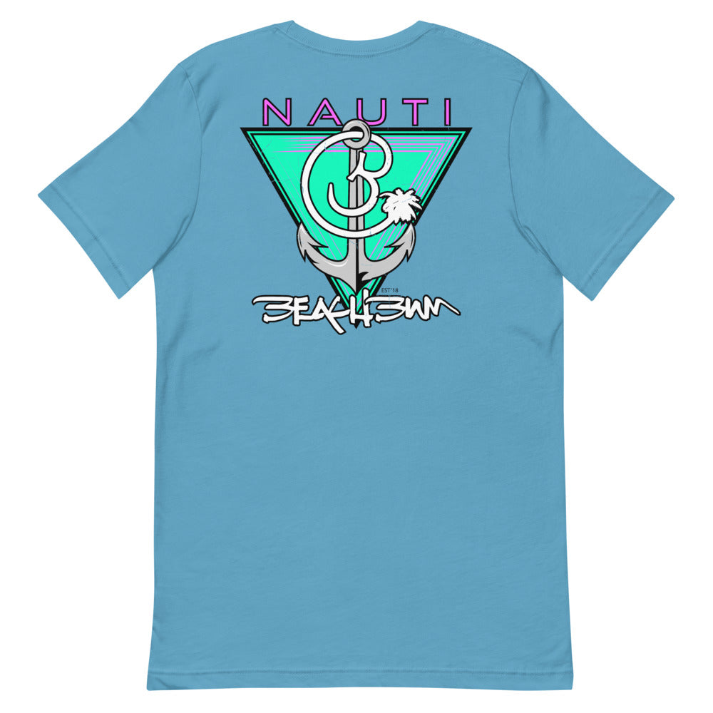 Official Beach Bum Short-Sleeve Unisex T-Shirt- Nauti (Art on Back)