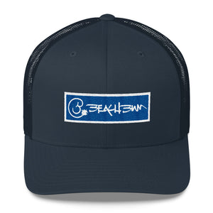 Official Beach Bum Trucker Cap-Blue Logo