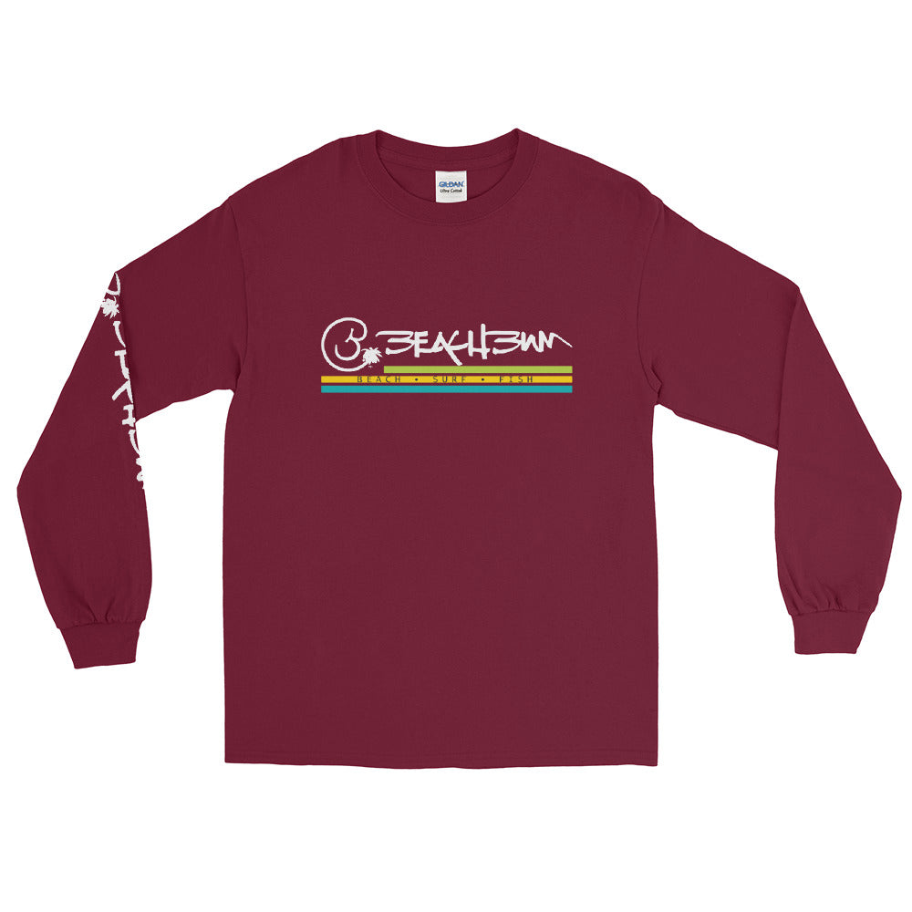 Official Beach Bum Men’s Long Sleeve Shirt- Beach • Surf • Fish