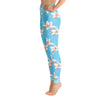 Official Beach Bum High Waist Yoga Leggings- Blue Lilly