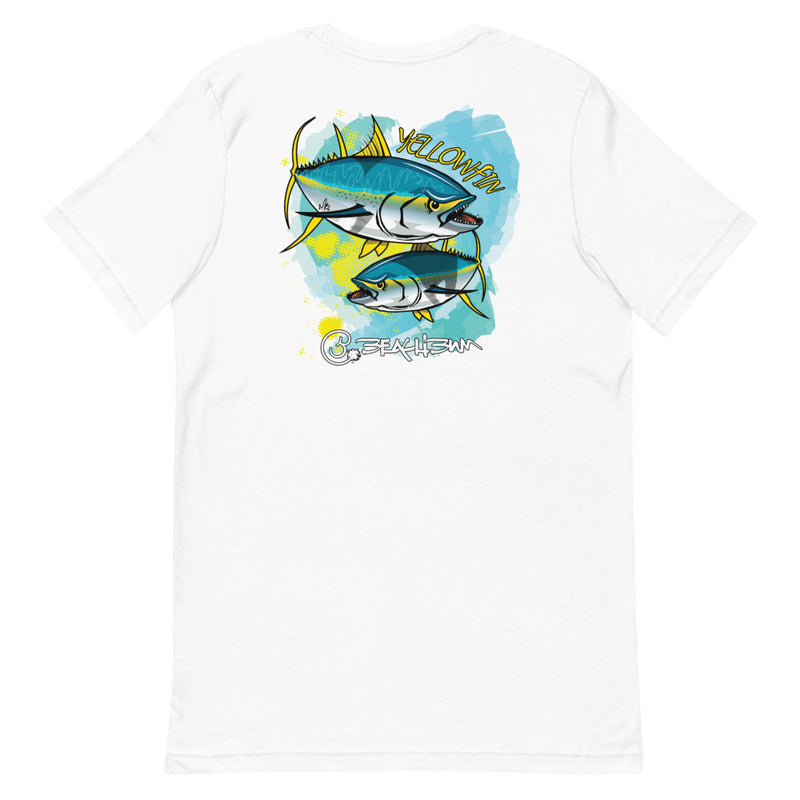 Official Beach Bum Short-Sleeve Unisex T-Shirt- Terrible Tuna (Art on Back)