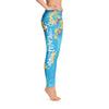 Official Beach Bum Leggings- Blue Hibiscus