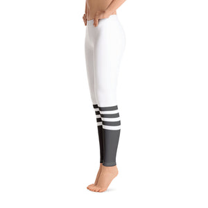 Official Beach Bum Leggings- Grey Stripe