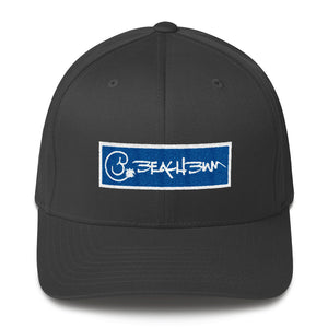 Official Beach Bum Stretch Cap- Blue Logo