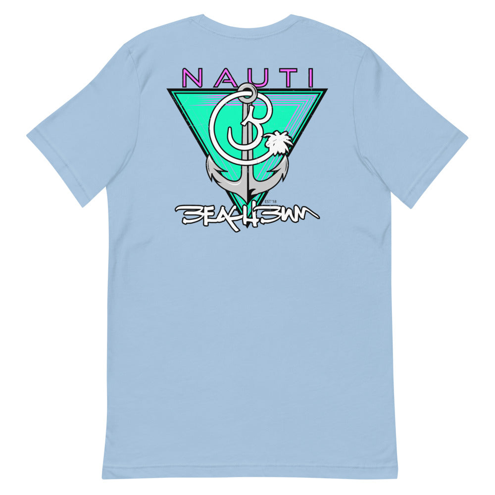Official Beach Bum Short-Sleeve Unisex T-Shirt- Nauti (Art on Back)