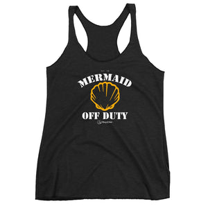 Official Beach Bum Women's Racerback Tank- Mermaid Off Duty