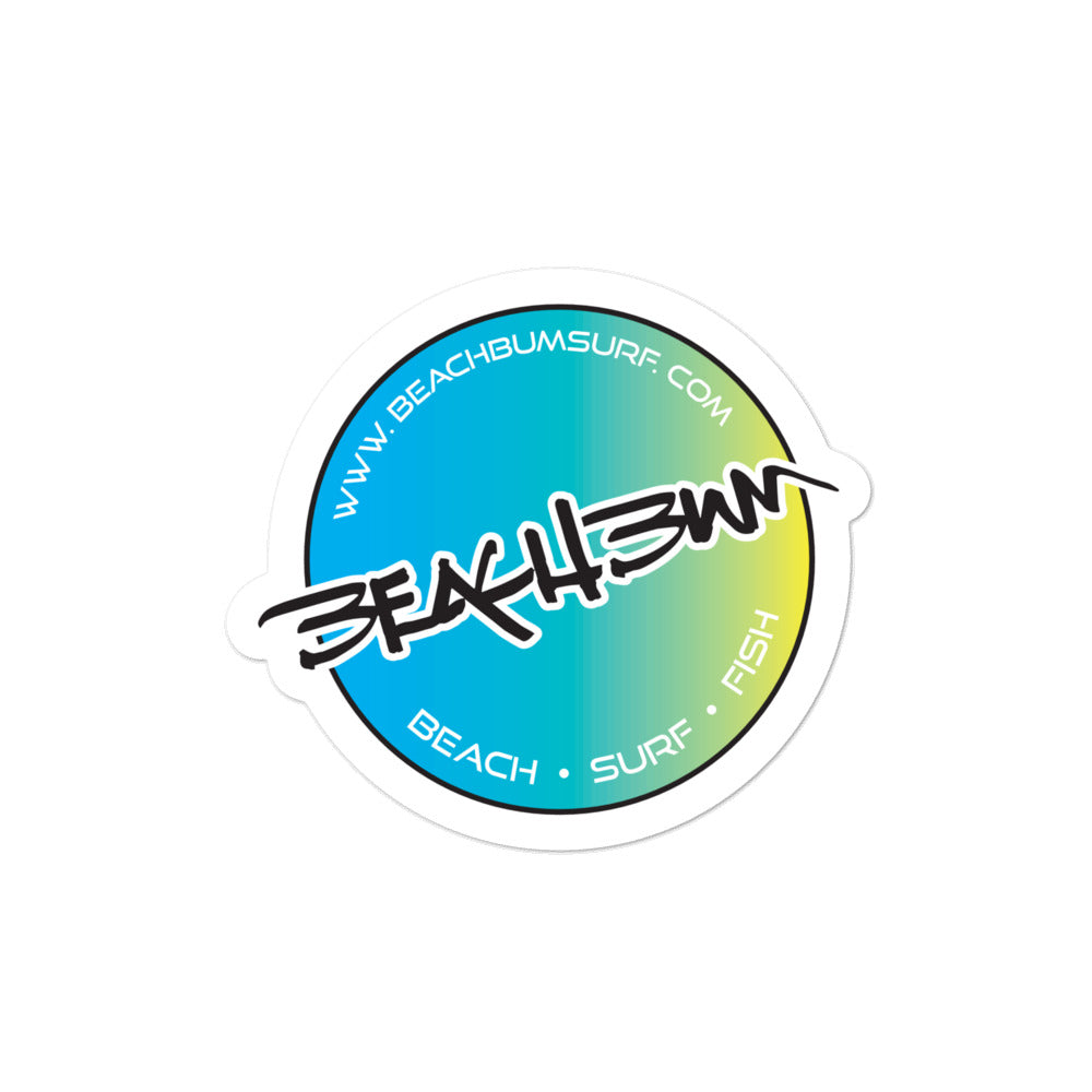 Official Beach Bum Die Cut Sticker- Beach • Surf • Fish