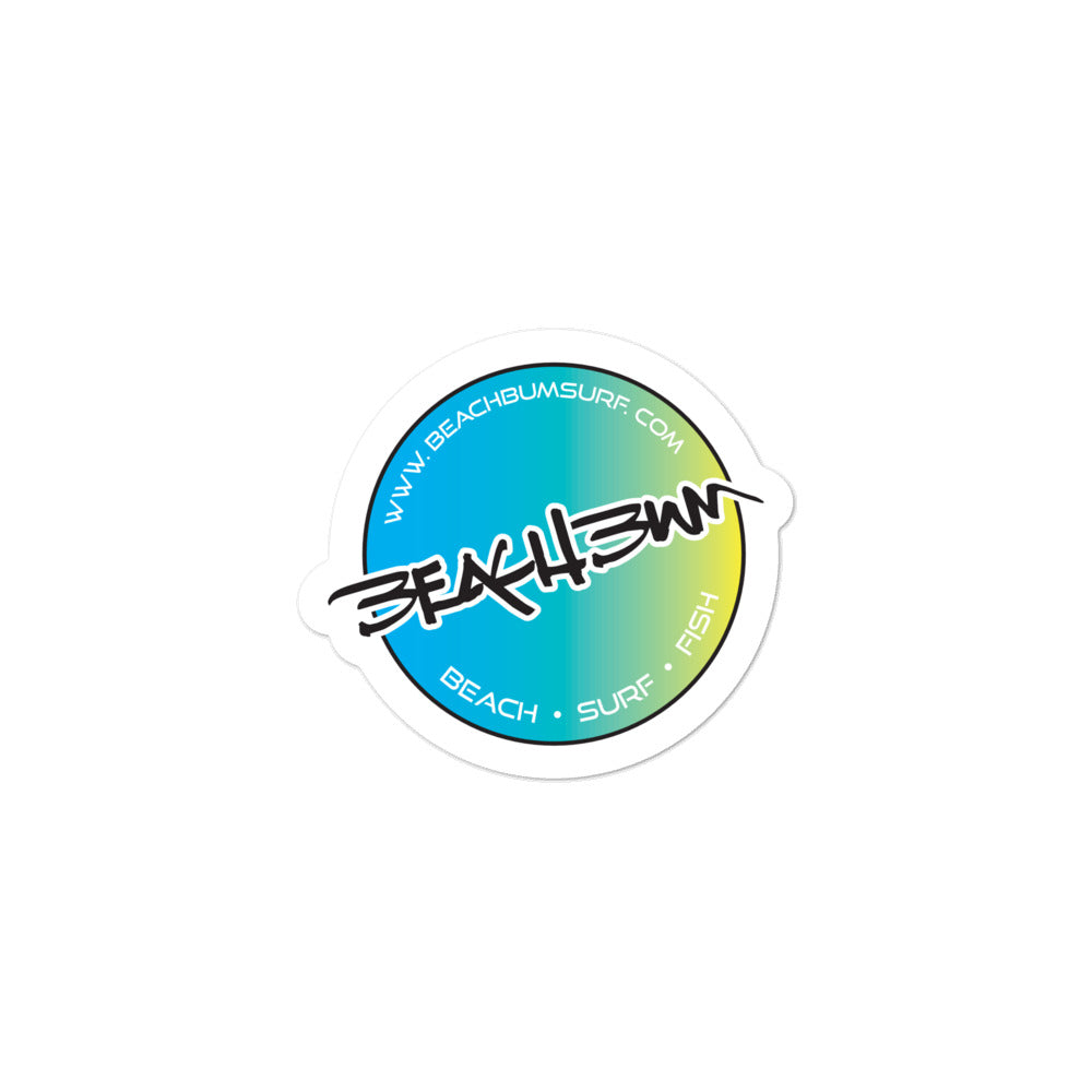 Official Beach Bum Die Cut Sticker- Beach • Surf • Fish