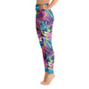 Official Beach Bum High Waist Yoga Leggings- Pink Palms