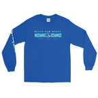 Official Beach Bum Long Sleeve T-Shirt- Blue Hibiscus