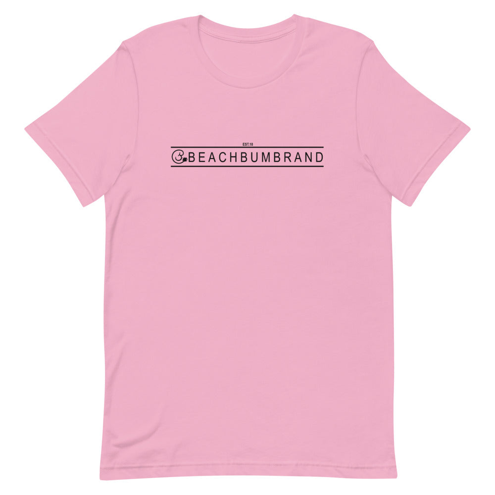 Official Beach Bum Short-Sleeve Unisex T-Shirt- Surf • Beach • Fish Shield (Art on Back)