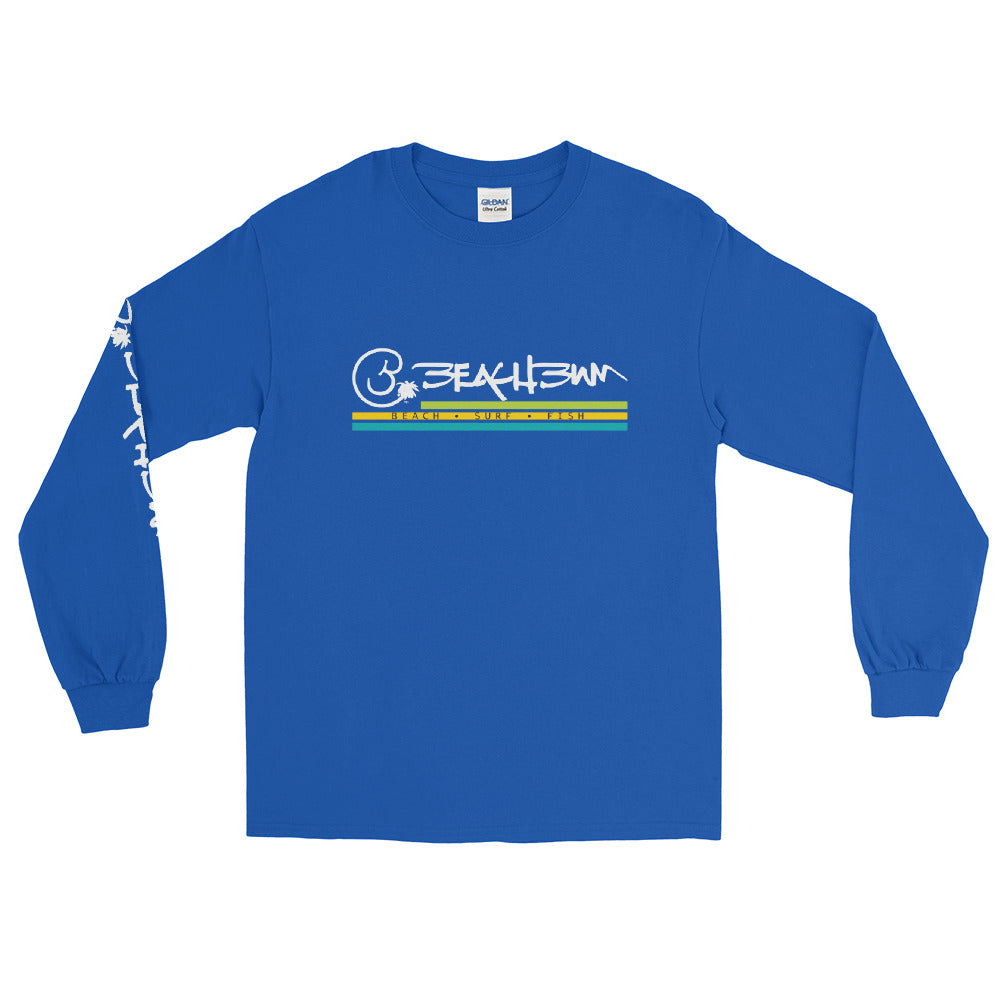 Official Beach Bum Men’s Long Sleeve Shirt- Beach • Surf • Fish