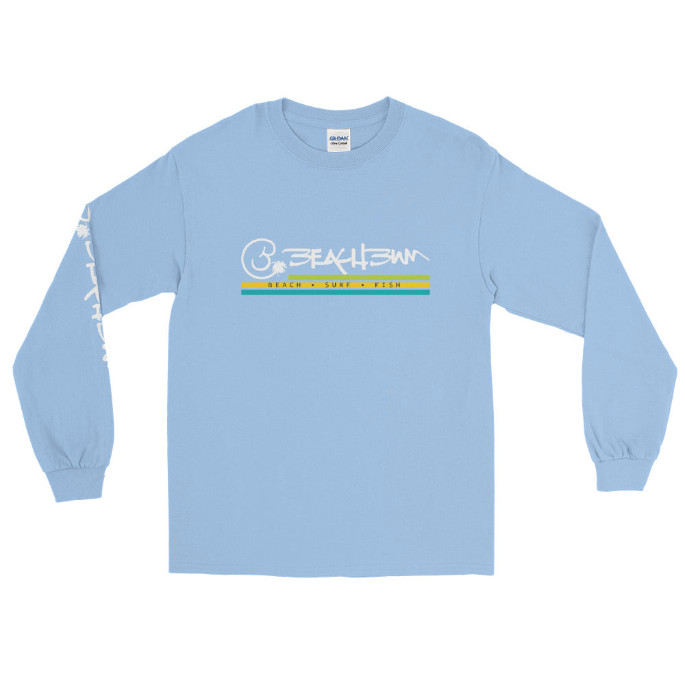 Official Beach Bum Men’s Long Sleeve Shirt- Beach • Surf • Fish