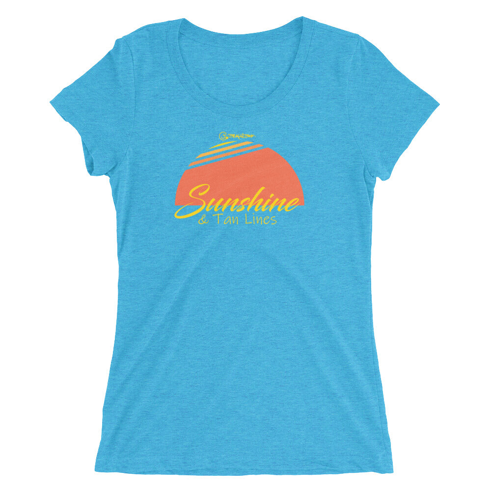 Official Beach Bum Ladies' short sleeve t-shirt- Sunshine & Tan Lines