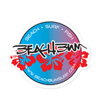 Official Beach Bum Die Cut Sticker- Blue Hawaii