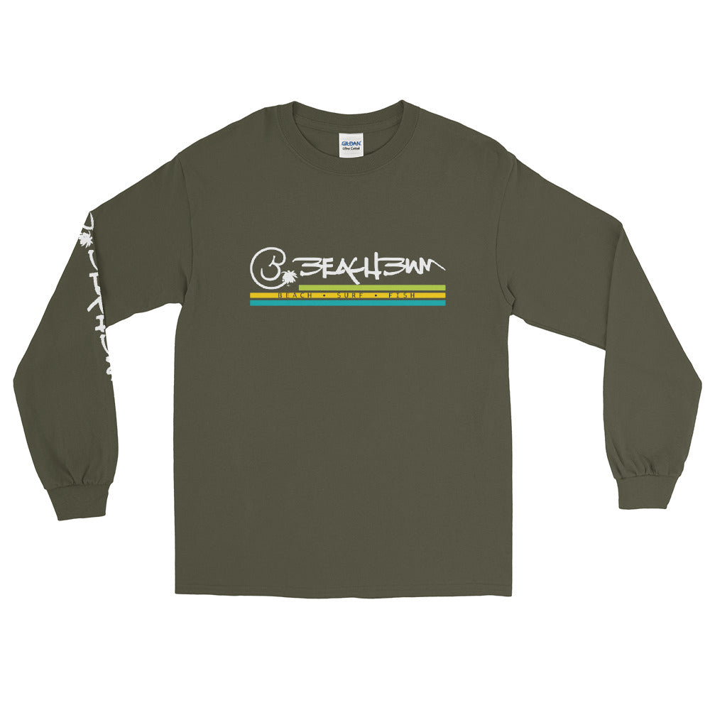 Official Beach Bum Men’s Long Sleeve Shirt- Beach • Surf • Fish