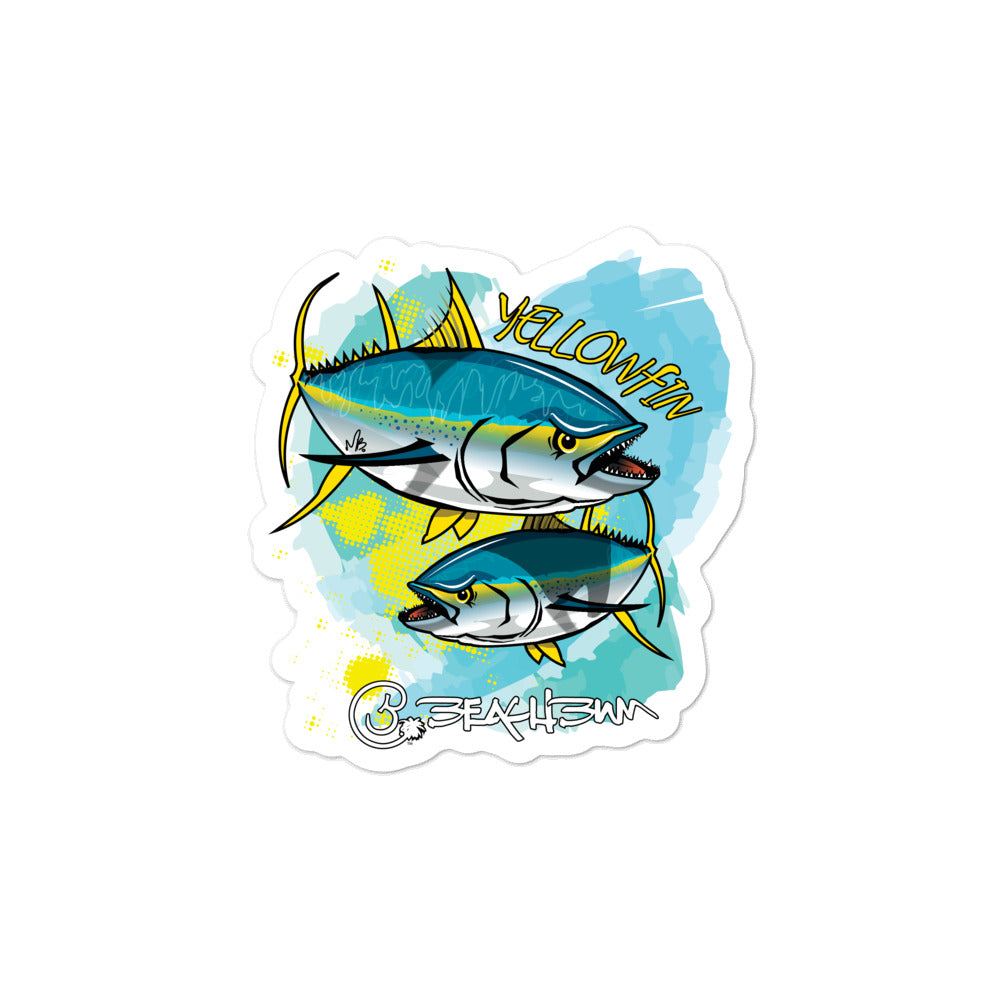 Official Beach Bum Bubble-free stickers- Terrible Tuna