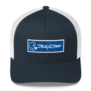 Official Beach Bum Trucker Cap-Blue Logo