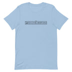 Official Beach Bum Short-Sleeve Unisex T-Shirt- Surf • Beach • Fish Shield (Art on Back)