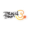 Official Beach Bum Die Cut Sticker- Beach Bum Logo