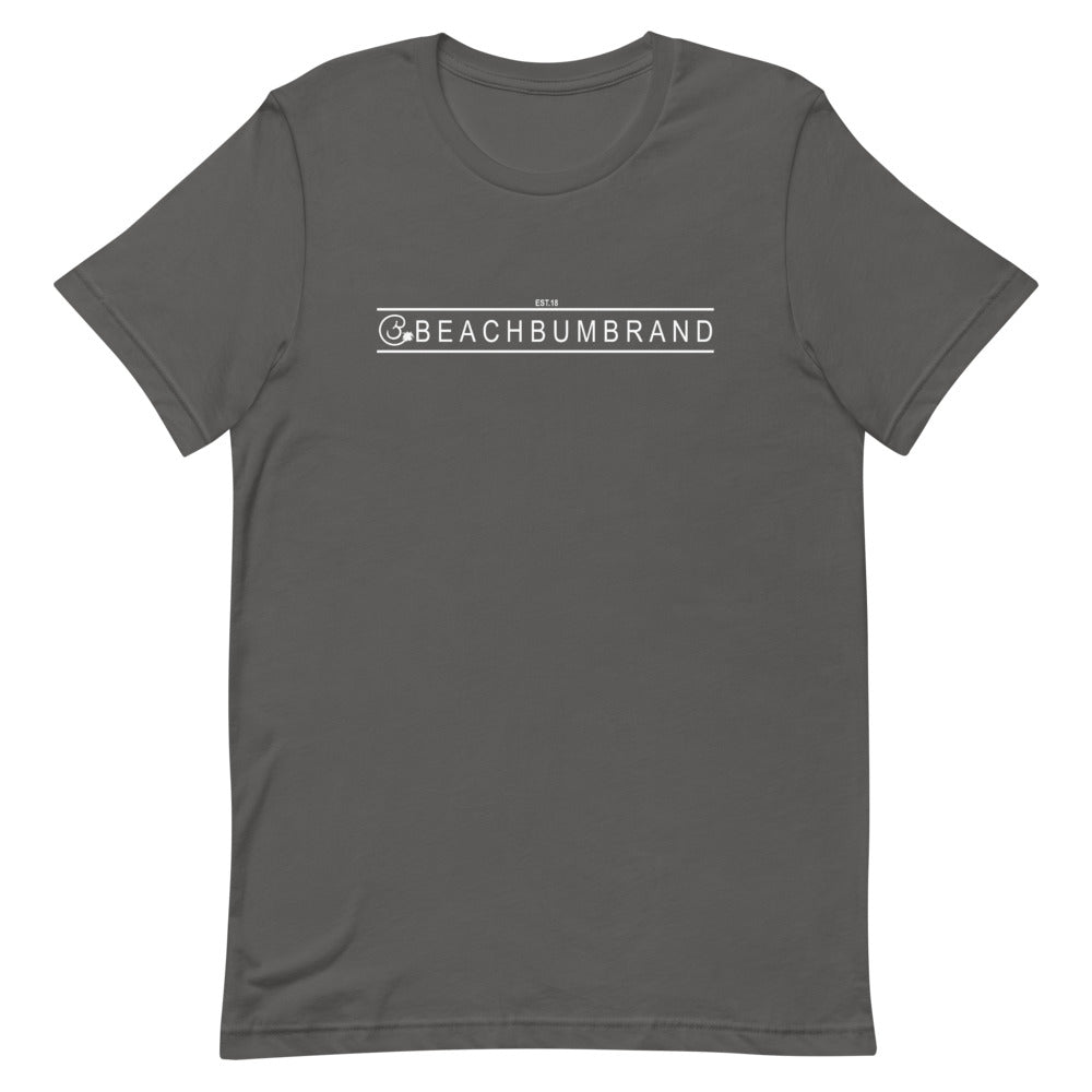 Official Beach Bum Short-Sleeve Unisex T-Shirt- Surf • Beach • Fish Shield (Art on Back)