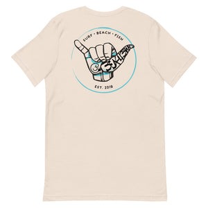 Official Beach Bum Short-Sleeve Unisex T-Shirt- Shaka (Art on Back)