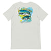 Official Beach Bum Short-Sleeve Unisex T-Shirt- Terrible Tuna (Art on Back)