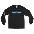 Official Beach Bum Long Sleeve T-Shirt- Blue Hibiscus